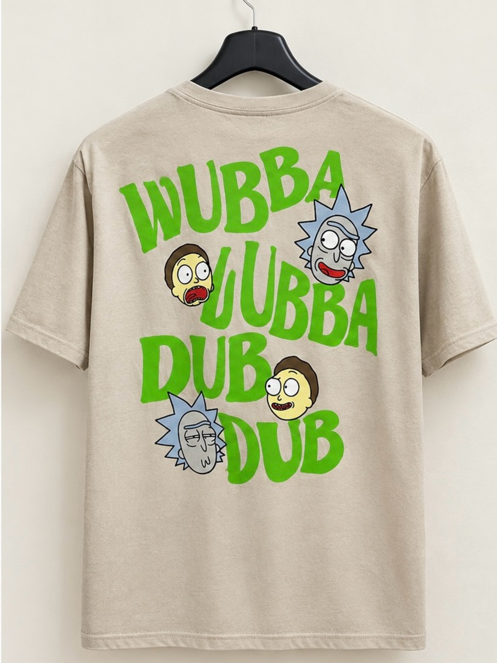 Wubba Lubba Dub Dub Graphic Tee - Beige